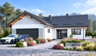 Projekt domu APS 347+G ECO - parterowy dom o powierzchni 98,20 m², dach dwuspadowy - ujęcie 2