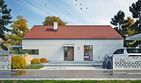 Projekt domu Lena II bez garażu [B] - parterowy dom o powierzchni 106,10 m², dach dwuspadowy - ujęcie 5