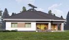 Projekt domu uA463 - parterowy dom o powierzchni 174,60 m², dach wielospadowy - ujęcie 4