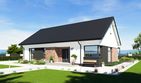 Projekt domu N47-BG - parterowy dom o powierzchni 102,44 m², dach dwuspadowy - ujęcie 3
