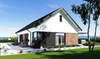 Projekt domu N47-BG - parterowy dom o powierzchni 102,44 m², dach dwuspadowy - ujęcie 4