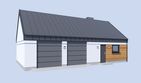 Projekt budynku gospodarczego G362 budynek gospodarczy - parterowy dom o powierzchni 75,80 m², dach dwuspadowy - ujęcie 2