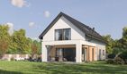 Projekt domu D448B - parterowy z poddaszem dom o powierzchni 171,93 m², dach dwuspadowy - ujęcie 3