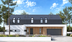 Projekt domu N-134 - z pełnym piętrem dom o powierzchni 180,66 m², dach dwuspadowy - ujęcie 2