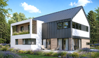 Projekt domu B-471 - z pełnym piętrem dom o powierzchni 89,29 m², dach dwuspadowy - ujęcie 2