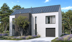 Projekt domu B-470 - z pełnym piętrem dom o powierzchni 70,38 m², dach dwuspadowy - ujęcie 2