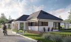 Projekt domu LK&1332 - parterowy z poddaszem dom o powierzchni 170,54 m², dach wielospadowy - ujęcie 2