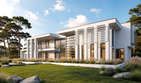 Projekt domu LK&1327 - z pełnym piętrem dom o powierzchni 405,95 m², dach płaski - ujęcie 3