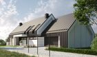 Projekt domu LK&1302 - parterowy z poddaszem dom o powierzchni 174,14 m², dach dwuspadowy - ujęcie 2