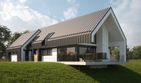 Projekt domu LK&1302 - parterowy z poddaszem dom o powierzchni 174,14 m², dach dwuspadowy - ujęcie 3
