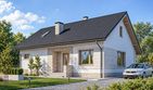 Projekt domu LK&1273 - parterowy dom o powierzchni 87,53 m², dach dwuspadowy, koszt budowy 273 000 zł - ujęcie frontu