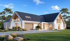 Projekt domu LK&1140 - parterowy z poddaszem dom o powierzchni 311,88 m², dach dwuspadowy - ujęcie 4