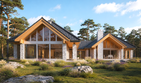 Projekt domu LK&1135 - parterowy dom o powierzchni 314,54 m², dach wielospadowy - ujęcie frontu