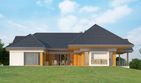 Projekt domu LK&1127 - parterowy z poddaszem dom o powierzchni 194,64 m², dach wielospadowy - ujęcie 6