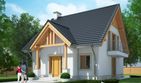 Projekt domu LK&1119 - parterowy z poddaszem dom o powierzchni 116,89 m², dach dwuspadowy - ujęcie 2