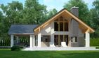 Projekt domu LK&1109 - parterowy z poddaszem dom o powierzchni 129,50 m², dach dwuspadowy, koszt budowy 429 000 zł - ujęcie frontu