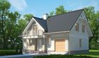 Projekt domu LK&1098 - parterowy z poddaszem dom o powierzchni 130,08 m², dach dwuspadowy - ujęcie 2