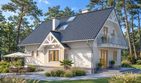 Projekt domu LK&1098 - parterowy z poddaszem dom o powierzchni 130,08 m², dach dwuspadowy - ujęcie 2