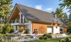 Projekt domu LK&1091 - parterowy z poddaszem dom o powierzchni 168,65 m², dach dwuspadowy - ujęcie 2