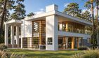 Projekt domu LK&1084 - parterowy z poddaszem dom o powierzchni 248,54 m², dach płaski - ujęcie 2