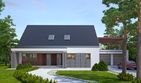 Projekt domu LK&1083 - parterowy z poddaszem dom o powierzchni 213,36 m², dach dwuspadowy - ujęcie 2