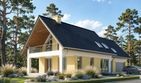 Projekt domu LK&1068 - parterowy z poddaszem dom o powierzchni 186,69 m², dach dwuspadowy - ujęcie 2