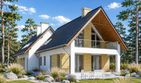 Projekt domu LK&1068 - parterowy z poddaszem dom o powierzchni 186,69 m², dach dwuspadowy - ujęcie 3