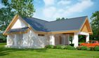 Projekt domu LK&1036 - parterowy dom o powierzchni 99,72 m², dach dwuspadowy - ujęcie 3