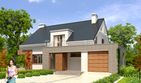 Projekt domu LK&1016 - parterowy z poddaszem dom o powierzchni 151,29 m², dach dwuspadowy, koszt budowy 435 000 zł - ujęcie frontu