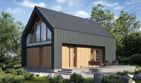 Projekt domu LK&1615 - parterowy z poddaszem dom o powierzchni 72,55 m², dach dwuspadowy - ujęcie 2
