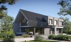 Projekt domu LK&1575 - parterowy z poddaszem dom o powierzchni 191,48 m², dach dwuspadowy, koszt budowy 557 000 zł - ujęcie frontu