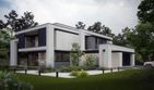 Projekt domu LK&1526 - z pełnym piętrem dom o powierzchni 208,77 m², dach płaski - ujęcie 2