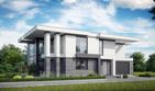 Projekt domu LK&1525 - z pełnym piętrem dom o powierzchni 216,28 m², dach płaski - ujęcie 2