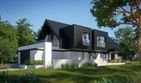 Projekt domu LK&1509 - parterowy z poddaszem dom o powierzchni 192,43 m², dach dwuspadowy - ujęcie 2