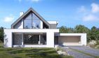 Projekt domu LK&1473 - parterowy z poddaszem dom o powierzchni 194,94 m², dach dwuspadowy, koszt budowy 612 000 zł - ujęcie frontu