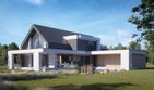 Projekt domu LK&1473 - parterowy z poddaszem dom o powierzchni 194,94 m², dach dwuspadowy - ujęcie 2