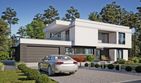 Projekt domu LK&1429 - z pełnym piętrem dom o powierzchni 224,24 m², dach płaski - ujęcie 2