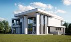 Projekt domu LK&1415 - z pełnym piętrem dom o powierzchni 350,15 m², dach płaski - ujęcie 3