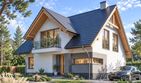 Projekt domu LK&1390 - parterowy z poddaszem dom o powierzchni 129,15 m², dach dwuspadowy - ujęcie 2