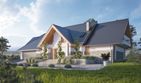Projekt domu LK&1367 - parterowy z poddaszem dom o powierzchni 280,84 m², dach dwuspadowy - ujęcie 2