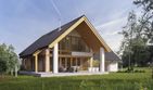 Projekt domu LK&1351 - parterowy z poddaszem dom o powierzchni 158,05 m², dach dwuspadowy - ujęcie 4
