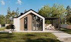 Projekt domu Stodoła parterowa - parterowy dom o powierzchni 79,30 m², dach dwuspadowy - ujęcie 2