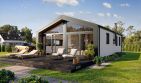 Projekt domu MG 2 wariant 15 - parterowy dom o powierzchni 82,82 m², dach dwuspadowy - ujęcie 3