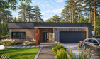 Projekt domu Domino - parterowy dom o powierzchni 177,82 m², dach płaski - ujęcie 2