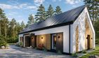 Projekt domu Prosty 2 - parterowy dom o powierzchni 105,85 m², dach dwuspadowy - ujęcie 2
