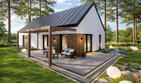 Projekt domu Prosty 2 - parterowy dom o powierzchni 105,85 m², dach dwuspadowy - ujęcie 3