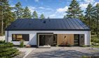 Projekt domu Prosty 2 - parterowy dom o powierzchni 105,85 m², dach dwuspadowy - ujęcie 4