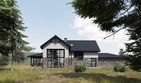 Projekt domu FarmHouse One plus - parterowy z poddaszem dom o powierzchni 216,16 m², dach dwuspadowy - ujęcie 5