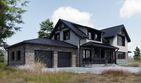Projekt domu FarmHouse One plus - parterowy z poddaszem dom o powierzchni 216,16 m², dach dwuspadowy - ujęcie 9