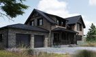 Projekt domu FarmHouse One plus - parterowy z poddaszem dom o powierzchni 216,16 m², dach dwuspadowy - ujęcie 17